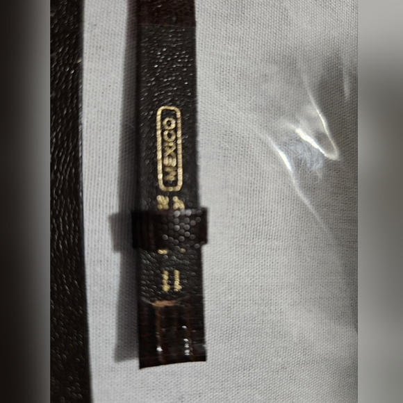 Speidel Elegant Brown Crocodile Leather Watch Strap with Gold Buckle - Picture 4 of 5